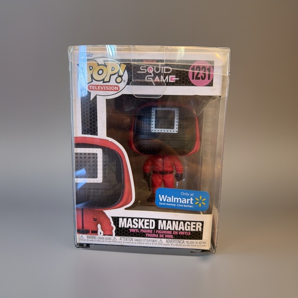 Funko Pop Vinyl Squid Game Masked Manager 1231 Walmart Exclusive Red Figure